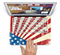The Vintage Tan American Flag Skin Set for the Apple MacBook Pro 15" with Retina Display