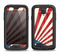 The Vintage Tan American Flag Samsung Galaxy S4 LifeProof Nuud Case Skin Set
