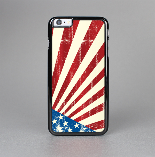 The Vintage Tan American Flag Skin-Sert Case for the Apple iPhone 6 Plus