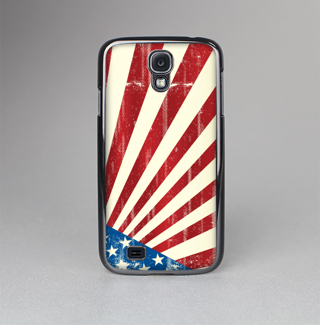 The Vintage Tan American Flag Skin-Sert Case for the Samsung Galaxy S4