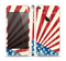 The Vintage Tan American Flag Skin Set for the Apple iPhone 5s