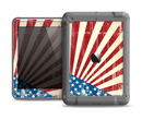 The Vintage Tan American Flag Apple iPad Mini LifeProof Fre Case Skin Set