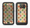 The Vintage Tan & Colored Polka Dots Full Body Samsung Galaxy S6 LifeProof Fre Case Skin Kit