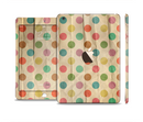 The Vintage Tan & Colored Polka Dots Full Body Skin Set for the Apple iPad Mini 3