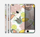 The Vintage Tan & Gold Vector Birds with Flowers Skin for the Apple iPhone 6 Plus
