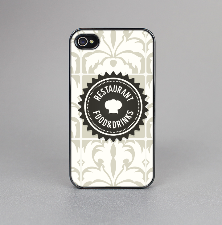 The Vintage Tan and Black Middle Piece Skin-Sert for the Apple iPhone 4-4s Skin-Sert Case