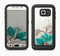The Vintage Teal and Tan Abstract Floral Design Full Body Samsung Galaxy S6 LifeProof Fre Case Skin Kit