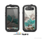 The Vintage Teal and Tan Abstract Floral Design Skin For The Samsung Galaxy S3 LifeProof Case