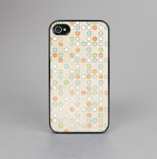 The Vintage Tiny Polka Dot Pattern Skin-Sert for the Apple iPhone 4-4s Skin-Sert Case
