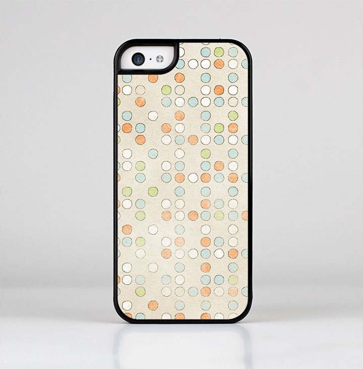 The Vintage Tiny Polka Dot Pattern Skin-Sert Case for the Apple iPhone 5c