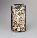 The Vintage Torn Newspaper Collage Skin-Sert Case for the Samsung Galaxy S4