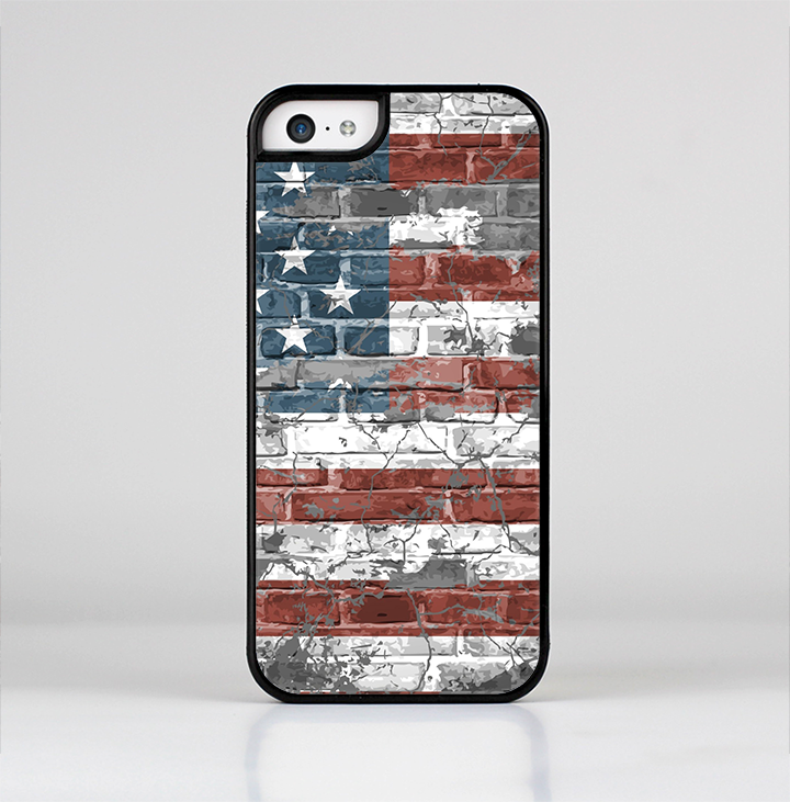 The Vintage USA Flag Skin-Sert Case for the Apple iPhone 5c