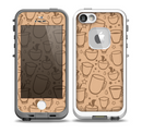 The Vintage Vector Coffee Mugs Skin for the iPhone 5-5s fre LifeProof Case