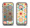 The Vintage Vector Color Circle Pattern Apple iPhone 5c LifeProof Fre Case Skin Set