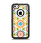 The Vintage Vector Color Circle Pattern Apple iPhone 5c Otterbox Defender Case Skin Set