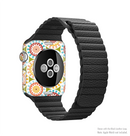 The Vintage Vector Color Circle Pattern Full-Body Skin Kit for the Apple Watch