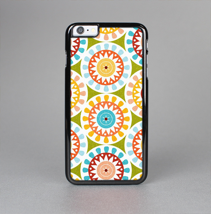 The Vintage Vector Color Circle Pattern Skin-Sert for the Apple iPhone 6 Skin-Sert Case