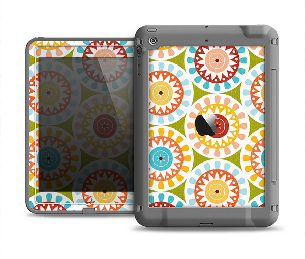 The Vintage Vector Color Circle Pattern Apple iPad Mini LifeProof Fre Case Skin Set