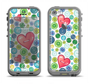 The Vintage Vector Heart Buttons Apple iPhone 5c LifeProof Fre Case Skin Set