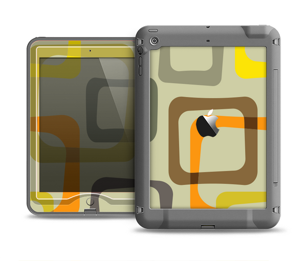 The Vintage Vector Square Pattern Apple iPad Mini LifeProof Nuud Case Skin Set
