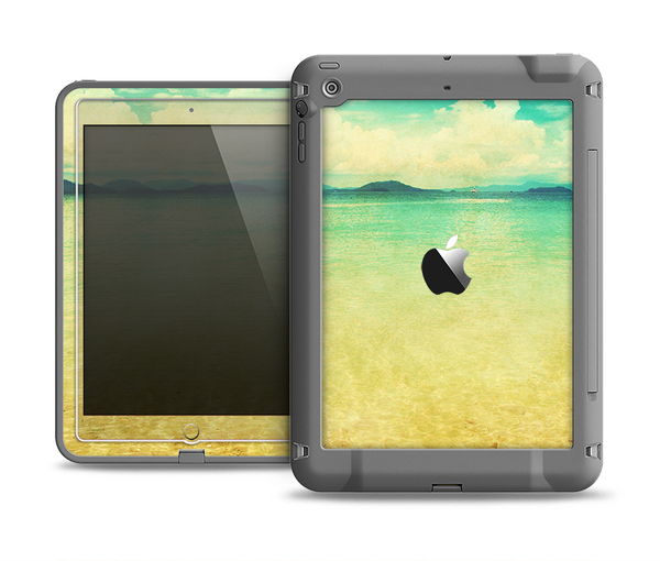 The Vintage Vibrant Beach Scene Apple iPad Air LifeProof Fre Case Skin Set