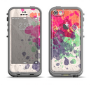 The Vintage WaterColor Droplets Apple iPhone 5c LifeProof Fre Case Skin Set