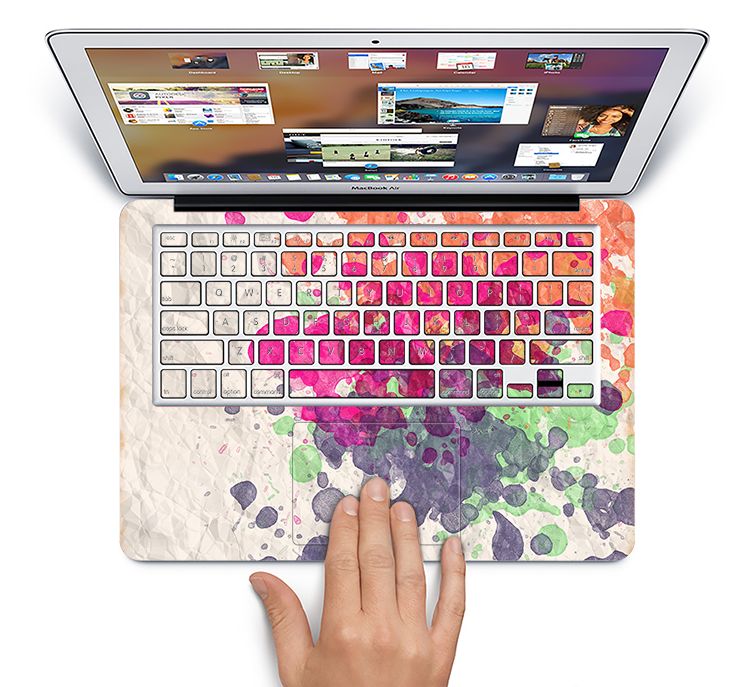 The Vintage WaterColor Droplets Skin Set for the Apple MacBook Pro 15" with Retina Display