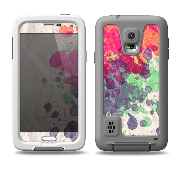 The Vintage WaterColor Droplets Samsung Galaxy S5 LifeProof Fre Case Skin Set