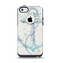 The Vintage White and Blue Anchor Illustration Apple iPhone 5c Otterbox Commuter Case Skin Set