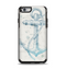 The Vintage White and Blue Anchor Illustration Apple iPhone 6 Otterbox Symmetry Case Skin Set
