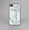 The Vintage White and Blue Anchor Illustration Skin-Sert for the Apple iPhone 4-4s Skin-Sert Case