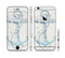 The Vintage White and Blue Anchor Illustration Sectioned Skin Series for the Apple iPhone 6