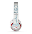The Vintage White and Blue Anchor Illustration Skin for the Beats by Dre Studio (2013+ Version) Headphones