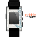The Vintage White and Blue Anchor Illustration Skin for the Pebble SmartWatch