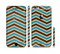 The Vintage Wide Chevron Pattern Brown & Blue Sectioned Skin Series for the Apple iPhone 6 Plus