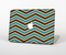 The Vintage Wide Chevron Pattern Brown & Blue Skin Set for the Apple MacBook Pro 15" with Retina Display