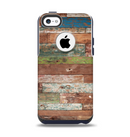 The Vintage Wood Planks Apple iPhone 5c Otterbox Commuter Case Skin Set