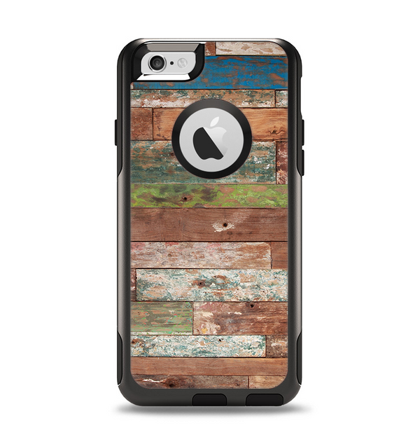 The Vintage Wood Planks Apple iPhone 6 Otterbox Commuter Case Skin Set