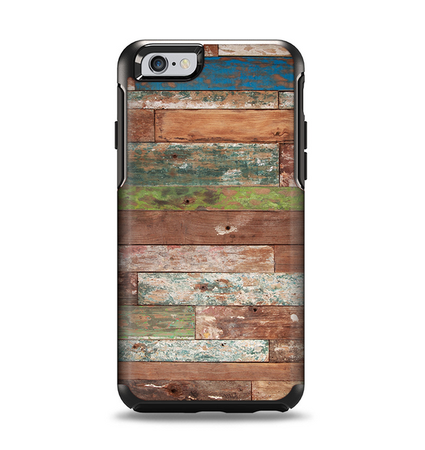 The Vintage Wood Planks Apple iPhone 6 Otterbox Symmetry Case Skin Set