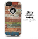 The Vintage Wood Planks Skin For The iPhone 4-4s or 5-5s Otterbox Commuter Case