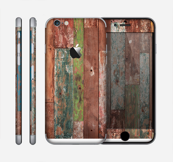 The Vintage Wood Planks Skin for the Apple iPhone 6