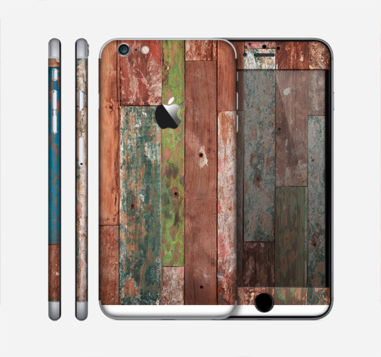 The Vintage Wood Planks Skin for the Apple iPhone 6 Plus