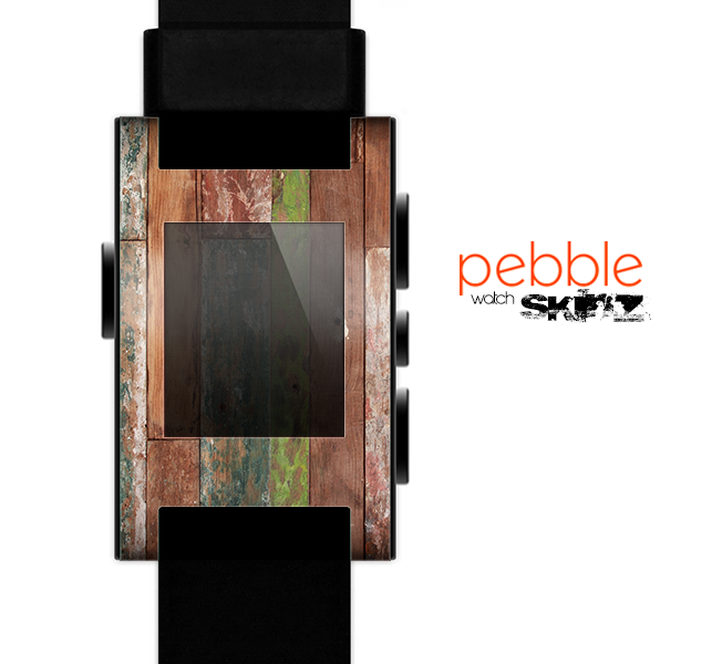 The Vintage Wood Planks Skin for the Pebble SmartWatch