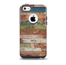 The Vintage Wood Planks Skin for the iPhone 5c OtterBox Commuter Case