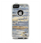 The Vintage Wooden Planks with Yellow Paint Apple iPhone 5-5s Otterbox Commuter Case Skin Set