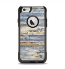 The Vintage Wooden Planks with Yellow Paint Apple iPhone 6 Otterbox Commuter Case Skin Set