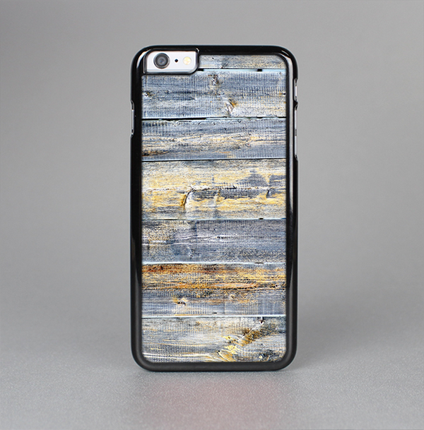 The Vintage Wooden Planks with Yellow Paint Skin-Sert for the Apple iPhone 6 Plus Skin-Sert Case