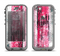 The Vintage Worn Pink Paint Apple iPhone 5c LifeProof Nuud Case Skin Set