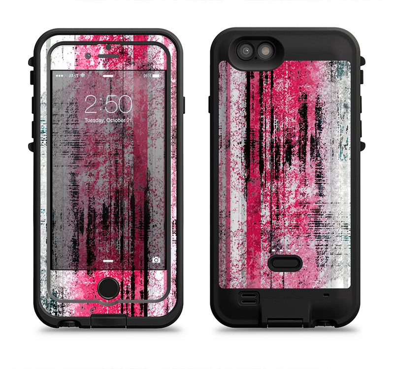 the vintage worn pink paint  iPhone 6/6s Plus LifeProof Fre POWER Case Skin Kit