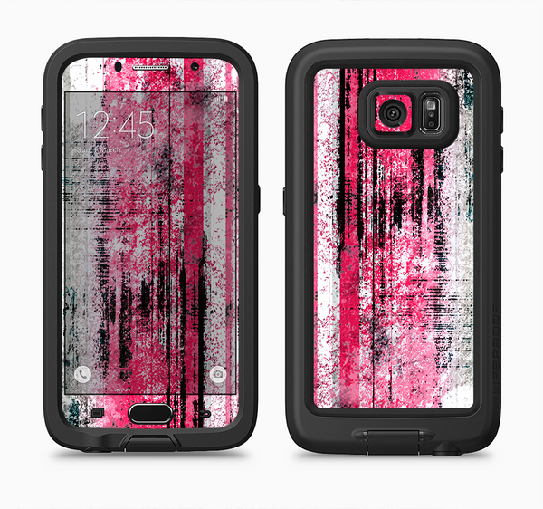The Vintage Worn Pink Paint Full Body Samsung Galaxy S6 LifeProof Fre Case Skin Kit